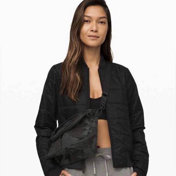 lululemon athletica Handbags - Lululemon All Night Festival Bag 5L in Jacquard Camo Cotton Obsidian/Black